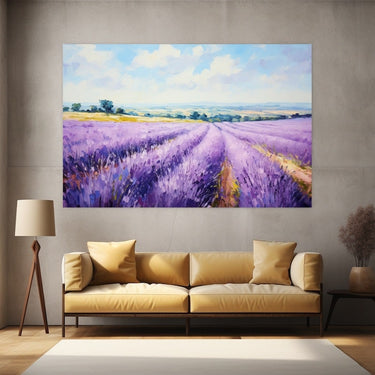 Tableau Sur Toile Champs De Lavande